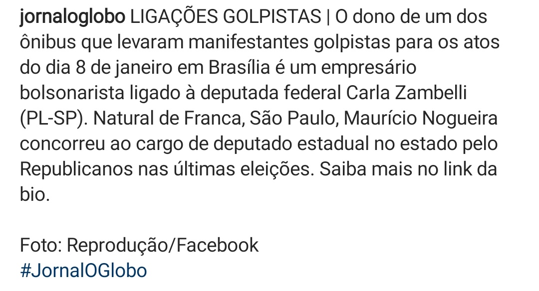 EuSohquisDizer's tweet photo. Alguém se surpreendeu com essa notícia?
#ZambelliCassada
#ZambelliPresa
#BolsonaroExtradition
#BolsonaristasGolpistasNaCadeia
#BolsonaroEAliadosNaCadeia https://t.co/JUZrk1mnMI