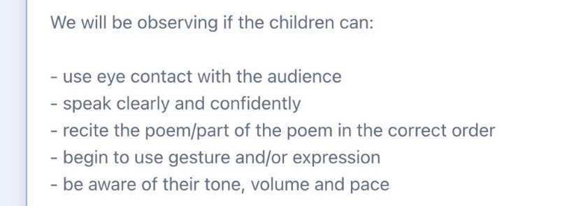 Louise Day on Twitter: "Here’s criteria for a P2 Scot’s poem recital ...