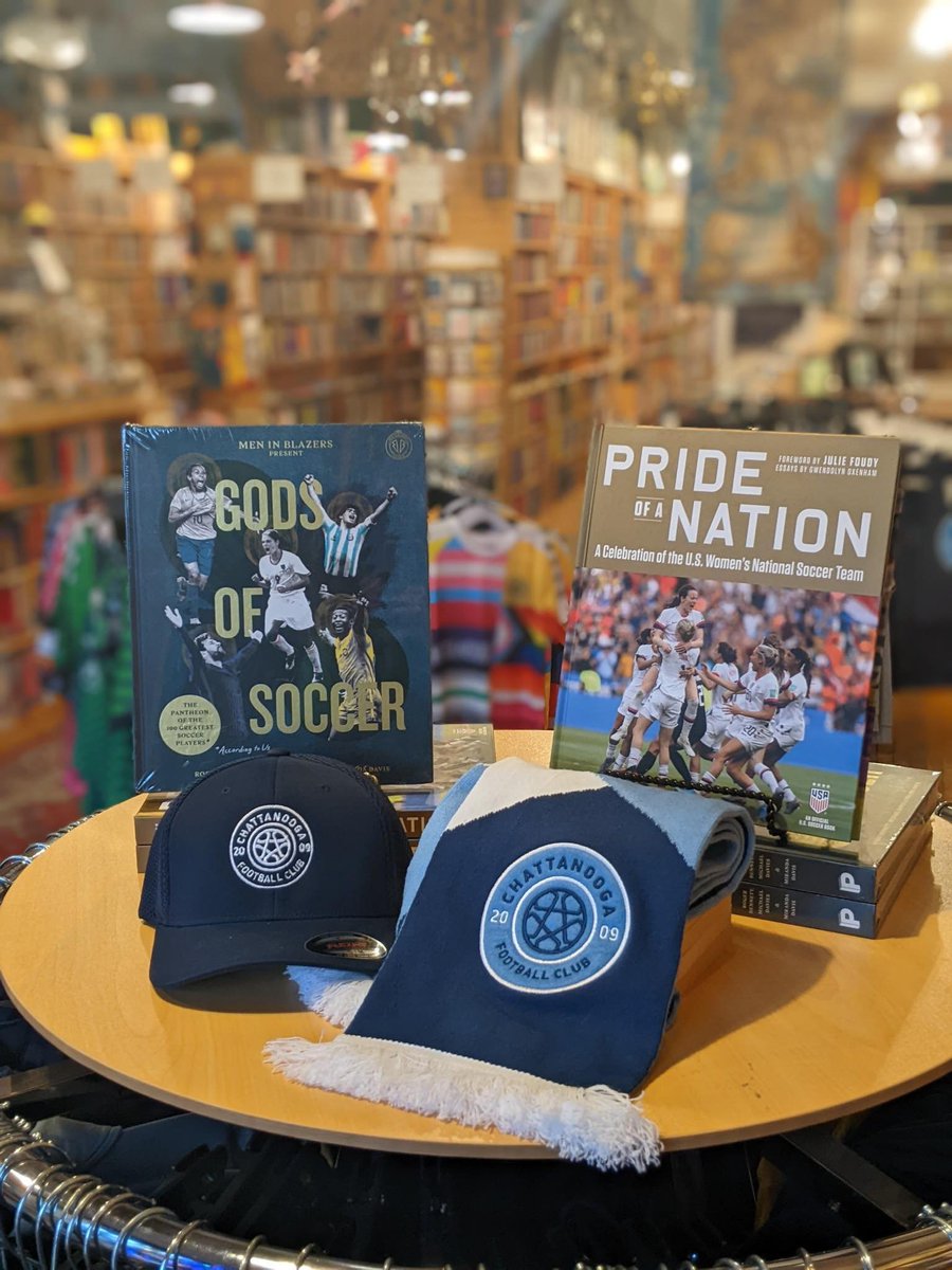 So tell us where else you can find another independent bookstore (Chattanooga's oldest) that is also the official team store of a professional soccer team?

And if you are both things, of course you are going to carry the latest and greatest books!

<a href="/MenInBlazers/">Men in Blazers</a> + <a href="/USWNT/">U.S. Women's National Soccer Team</a>