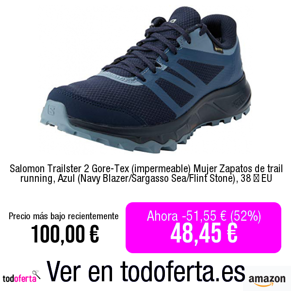 Todoferta1's tweet photo. ↗️Ver en Amazon https://t.co/h9X402GkyW
Salomon Trailster 2 Gore-Tex (impermeable) Mujer Zapatos de trail running, Azul (Navy Blazer/Sargasso Sea/Flint Stone), 38 ⅔ EU

👨‍👨‍👧‍👧 Canales: https://t.co/qFFjgDB2Lm https://t.co/92dyxIk6kk
