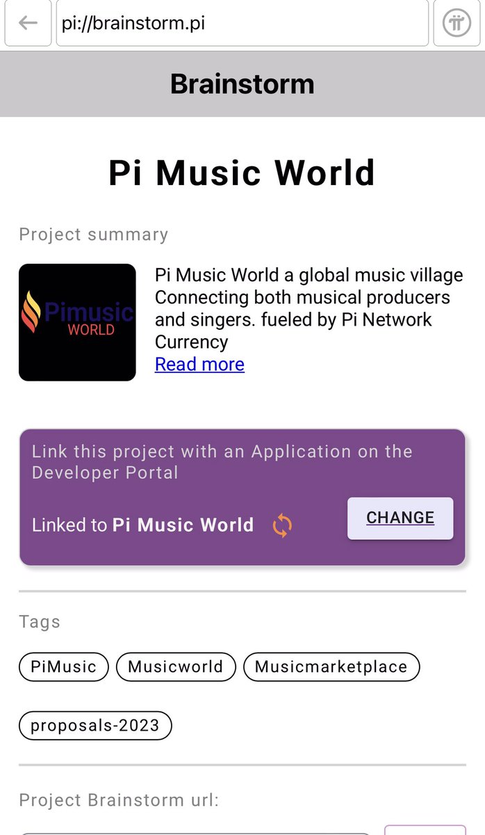 SoundpyOfficial's tweet photo. Pi Music World 🎵🎼🎶 is participating in the 2023 Pi Hackathon, you can request to join our team, upvote our work so far, we keep building! Track us with the Pi Browser link below 👇 

pi://brainstorm.pi/project/63bd81c20f037d12c042dffc

#PiNetwotk #Pi #PiHackathon https://t.co/HVQXMKLzZy