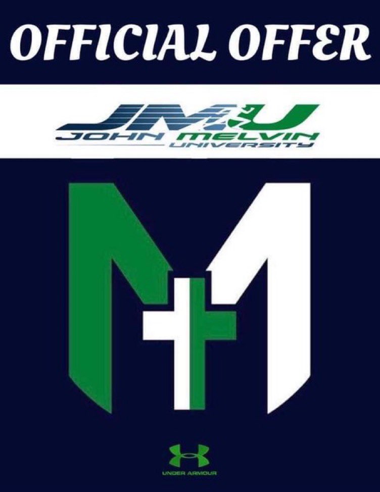 Blessed and Thankful to be able to say that I’ve receive my 4th offer from <a href="/JohnMelvinU/">John_Melvin_University</a>! Thanks Coach <a href="/_CoachLou_/">Djuan Louviere (Coach Lou) 🇭🇹🏴‍☠️</a> 💚🤍