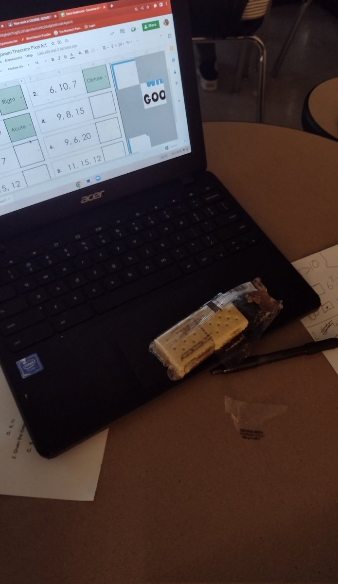 MatsSHSSenate's tweet photo. Thank goodness it's not after midnight. The math gremlins were hungry. @SeguinISD @SeguinHSTx #mathmats https://t.co/0Yrb8RBOhm