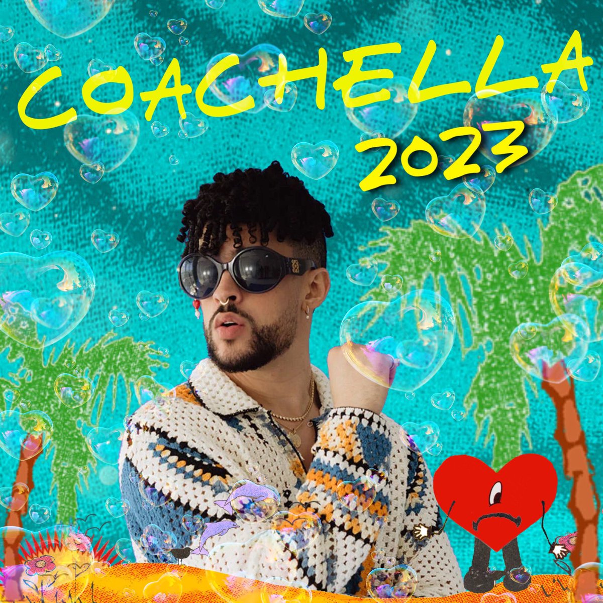 bbunnyontour's tweet photo. Bad Bunny está haciendo HISTORIA es el primer latino en ser HEADLINER del festival COACHELLA 🌴🎉✨ nos vamos para BADCHELLA 🤪🔥 https://t.co/oNKsXTbGPs
