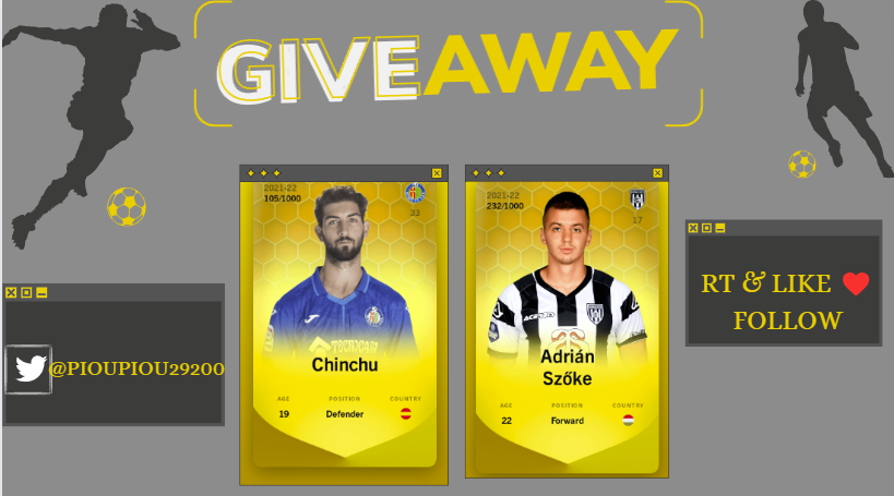 🎁#Giveaway #Sorare🎁 14/50

Pour aujourd'hui Midi-Minuit toutes les 15 minutes un manager vous offre une carte🔥

Il suffit de👇

-RT &amp;❤️
-Follow <a href="/Pioupiou29200/">PessiPioupiou</a>  &amp; <a href="/Unpetitgiveaway/">Un Petit Giveaway ?</a> 

⏳22/01 à 20h 

GL🍀

#SorareGiveaway #ETH #NFTGiveaway #Concours #NFT #CryptoGiveaway