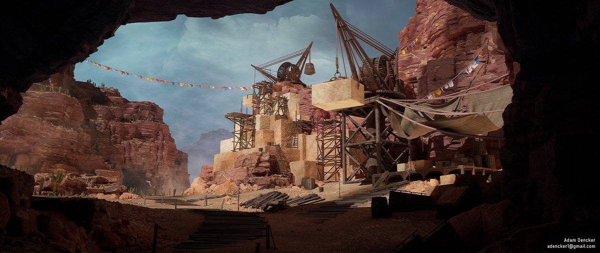 Bronzegear's tweet image. Hello hello #PortfolioDay! My name is Adam, and I'm currently working as an Environment Art Intern at @IOInteractive! When I'm not making art I'm probably adventuring in Dungeons &amp;amp; Dragons or out on the sea⛵️

🎨Portfolio: artstation.com/bronzegear