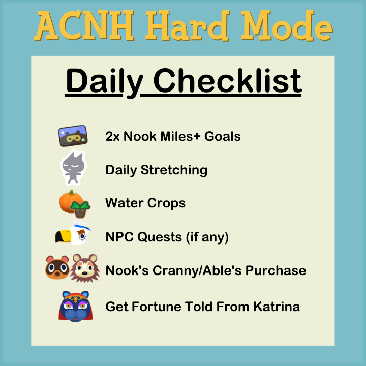 NintenTalk's tweet photo. Here's a couple more graphics to help out all the ACNH Hard Mode players! Daily List + Where to Sell! https://t.co/yPwLAjtfvj