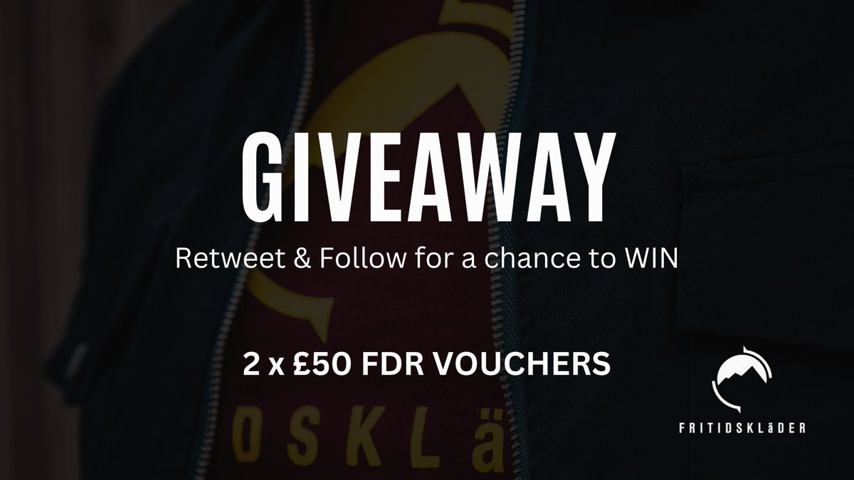 🚨 DOUBLE GIVEAWAY🚨

**2 x £50 FDR Vouchers to be WON**

To enter...

• RETWEET this tweet
• FOLLOW us <a href="/fdr_clothing/">Fritidsklader</a> 

Closes 10 am Weds 11th Jan &amp; 2 winners drawn at random.

Good luck👊