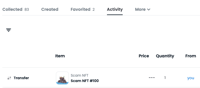 Scammers are becoming more clever. I'm starting to see a new type of scam where it appears that YOUR address is selling NFTs to someone else.

Here's how the scam works, the 23 lines of code to replicate it, and how to differentiate between fake and legit sales 🧵: