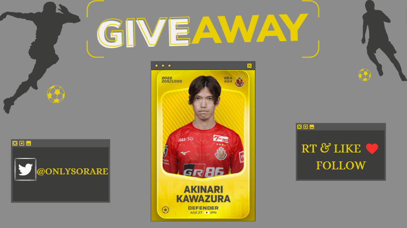 🎁#Giveaway #Sorare🎁 16/50

Pour aujourd'hui Midi-Minuit toutes les 15 minutes un manager vous offre une carte🔥

Il suffit de👇

-RT &amp;❤️
-Follow <a href="/OnlySorare/">OnlySorare ⚽️</a>  &amp; <a href="/Unpetitgiveaway/">Un Petit Giveaway ?</a> 

⏳22/01 à 20h 

GL🍀

#SorareGiveaway #ETH #NFTGiveaway #Concours #NFT #CryptoGiveaway