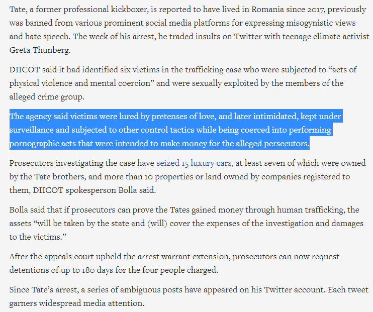 Can you imagine how bad this could be for everyone who went all in on defending Andrew Tate