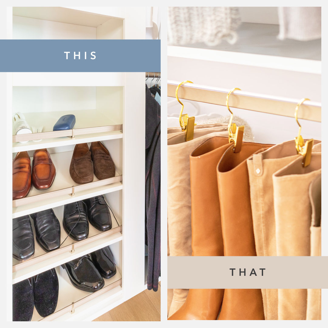 ✨ This-or-That ✨

We can't decide which we love more, the custom #shoerack or the chic shoe hooks. Whichever one you choose, you can incorporate them in your #design today!