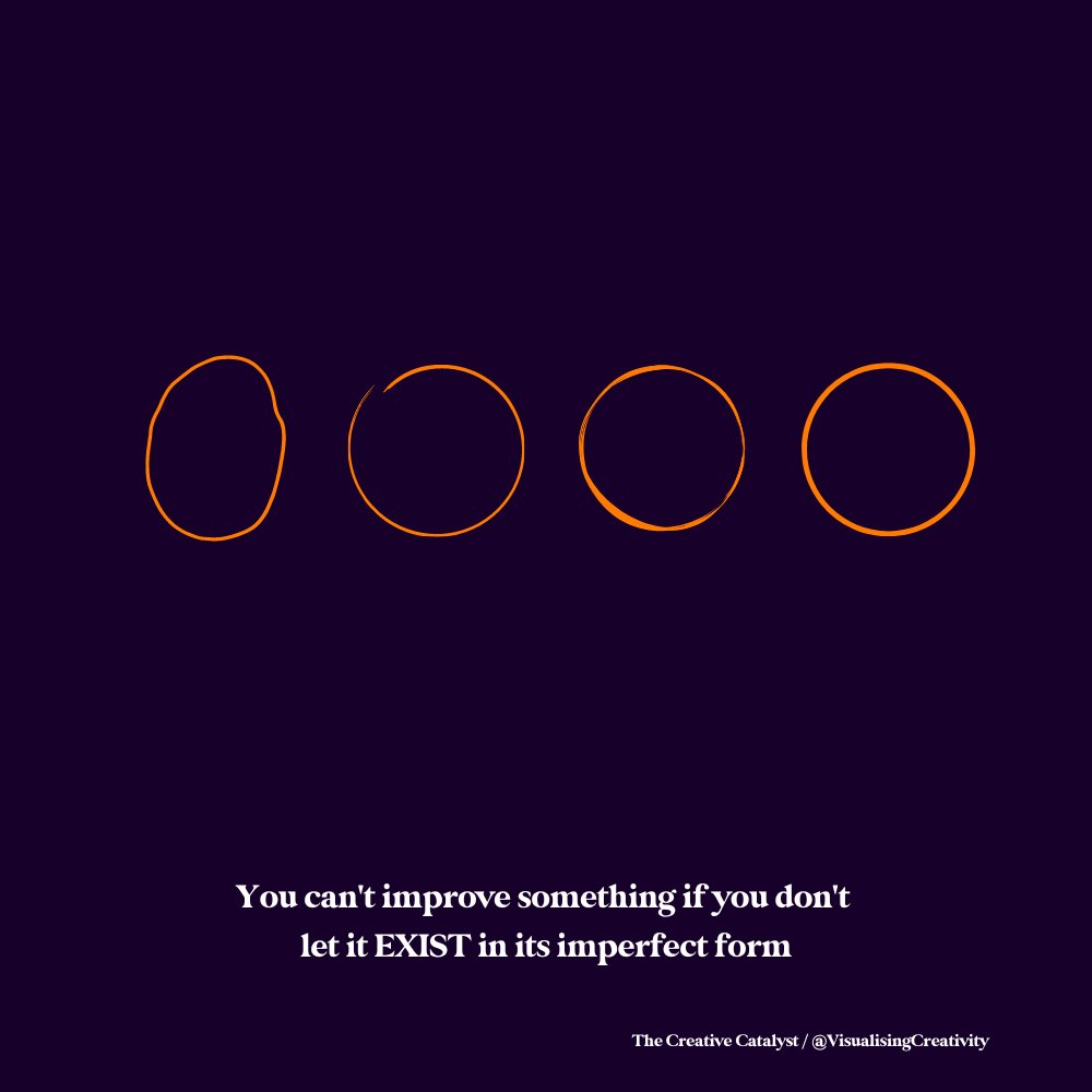 thisisromes's tweet photo. You can't improve something if you don't let it EXIST in it's imperfect form.
#selfdevelopment #ideas #growthmindset #improvement #getbetter #visualisingcreativity #thisisromes https://t.co/GAlnHiejjX