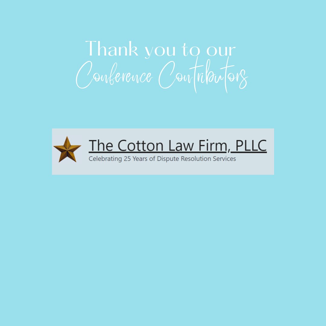 Thank you to everyone that has made our annual conference possible. We couldn't do it without all of your love and support! 

If you are interested in sponsoring this amazing event, you can find the details on how to do so here: txmediator.org/conference/spo…