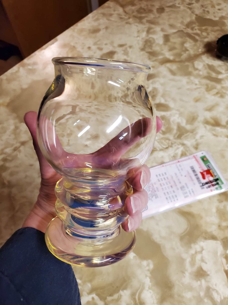 Drinking glass I made on the lathe.