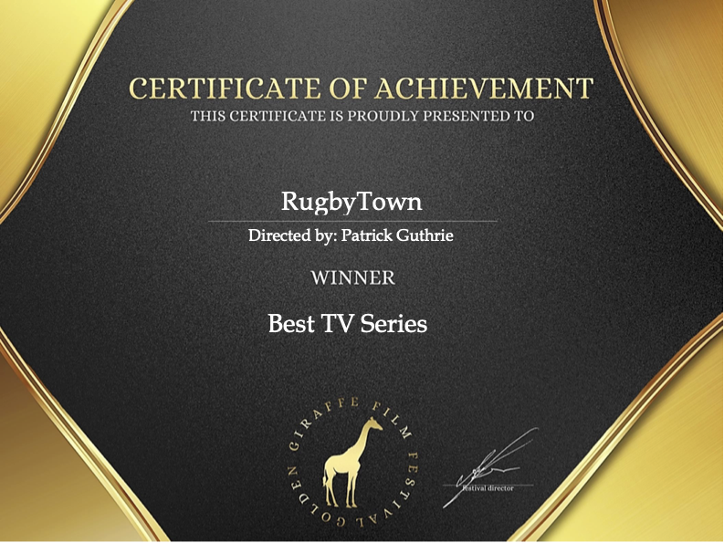 RugbyfactoryTv's tweet photo. Honored to have the RugbyTown TV Series win across two categories at the December 2022 Golden Giraffe International Film Festival.
| https://t.co/Gw8wAZ7NNR |
| https://t.co/4vDe557Z5i |
#realitytv #tvseries #tvshow #tvdocumentary #documentarytv #americanraptors #rugbytown https://t.co/yp3XIMWWPE