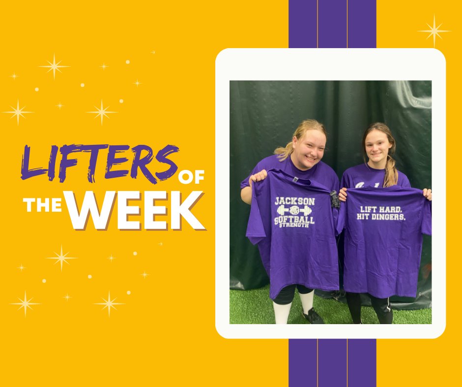 JacksonPBSB's tweet photo. Girls are still at it and working hard! Great job to our Lifters of the Week -  @abbyblock0 and @kylieparsons27 ! #GoBears #softballlife #jhssoftball https://t.co/llHqC434S4