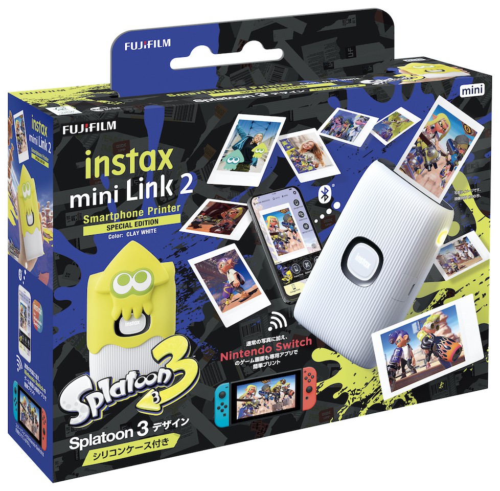 INSTAX mini Link 2 SPECIAL EDITION クレイホワイト スプラトゥーン3
