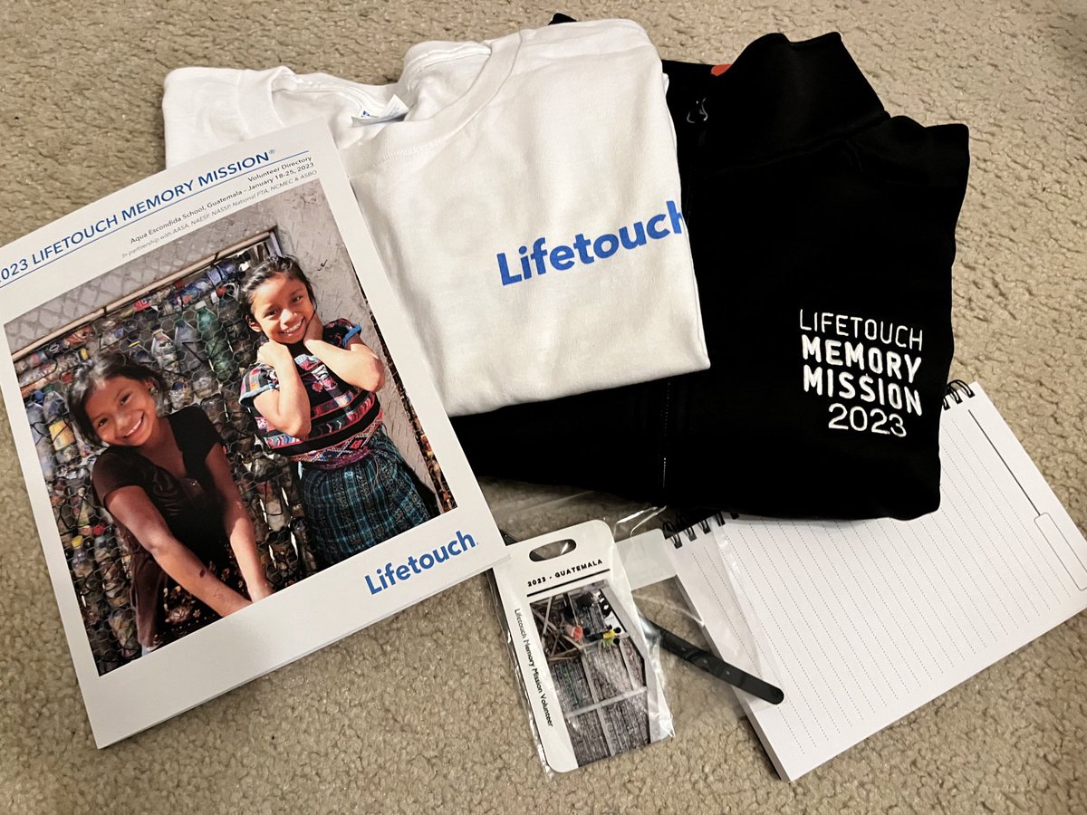 cmreilmann's tweet photo. Got @Lifetouch Memory Mission box today. One week from tomorrow we leave for Guatemala! So glad to represent education and @ASBOIntl building a bottle school with 3 classrooms! #LTMM23 #HugItForward #ASBOI @OnyeHollomon @JanHaeg https://t.co/lVJHYDQf9X