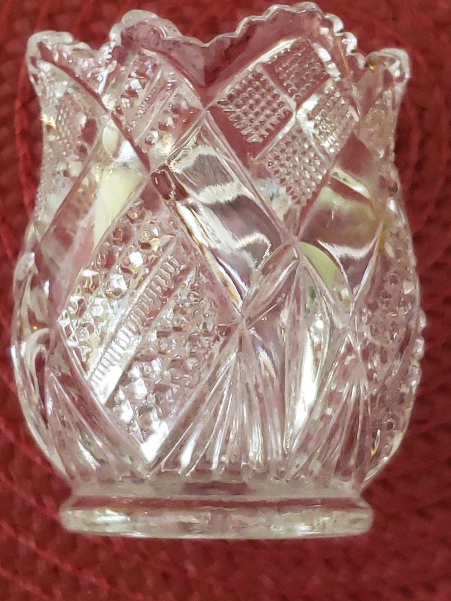 Akil_h4's tweet photo. Vintage Pair Of Unsigned Clear EAPG Toothpick Holders With Diamond Patterns And Wavy Saw Tooth Rim, Early American Pressed Glass
 #gift #rim #saw #wavy #VintagePair #DiamondPatterns #Pressed #early #tooth #eapg #Unsigned #AtticEsoterica #etsy

👉https://t.co/kkmC5gyKij https://t.co/yXo7gg2P6R