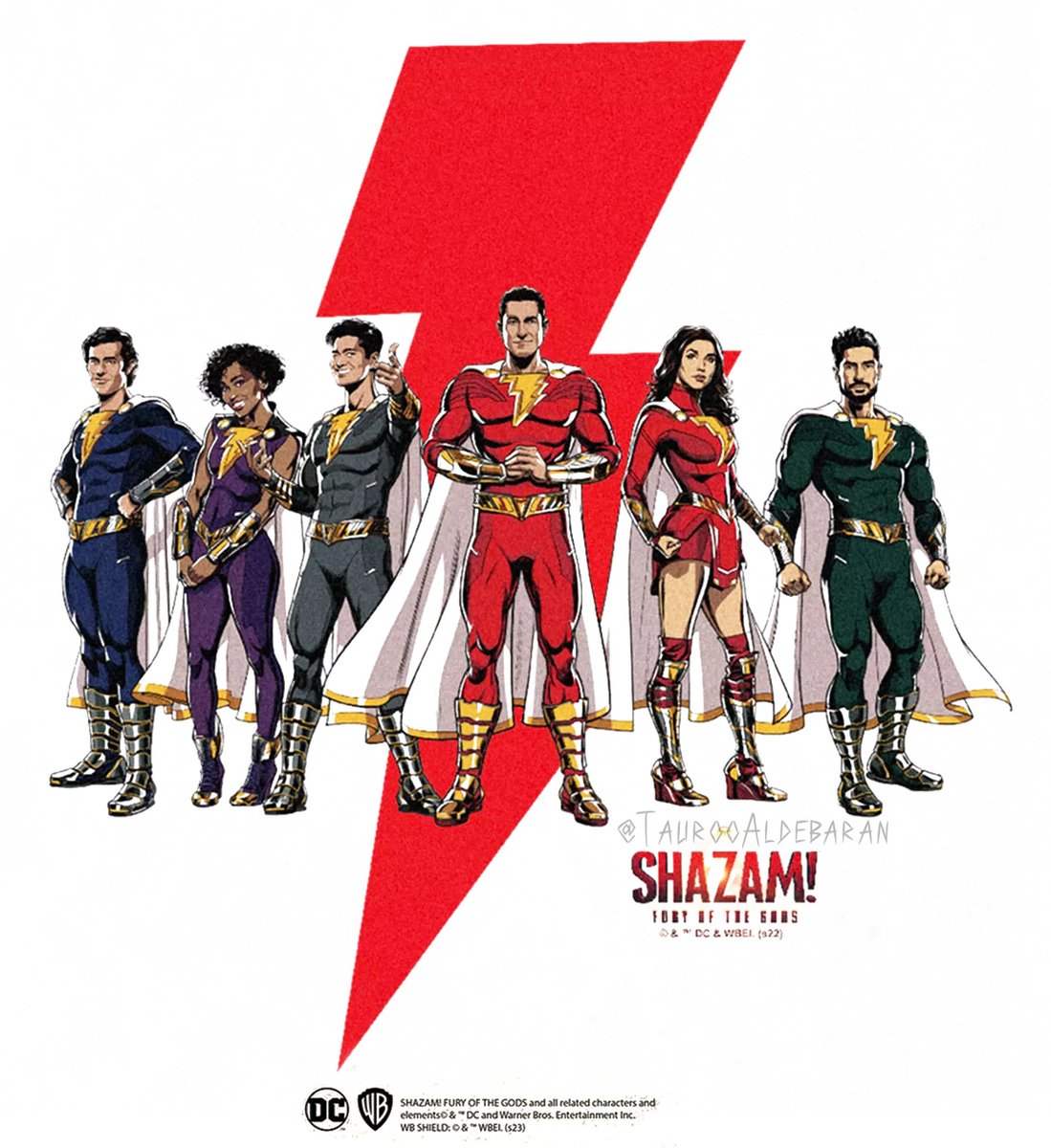 SHABLAM! New promo art & posters for #Shazam Fury of the Gods.