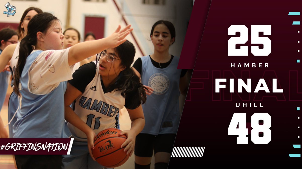 Bantam girls vs UHill 25-48! #griffinsnation