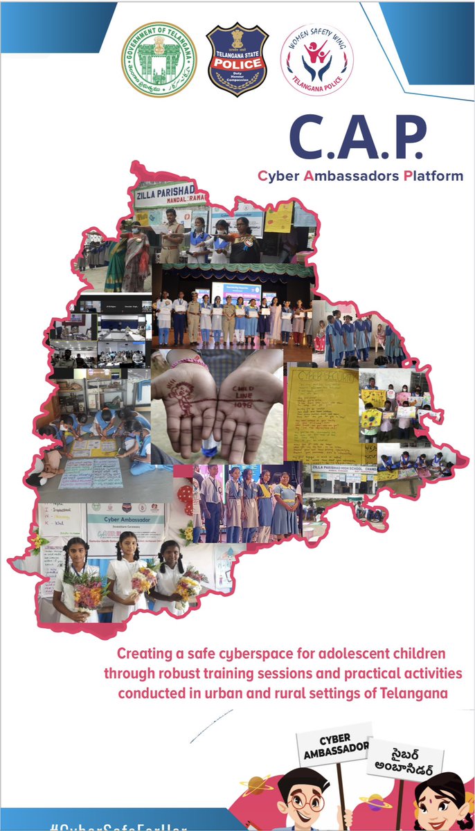 youtu.be/Dq4lg_bzVzY ( from 11.00 am) 
launch of #CAP Cyber awareness platform #cybHER
 Be partof our resolve @ts_womensafety to make another 2381 government schools #cybersafe with <a href="/TSEduDept/">Telangana State Education Department</a>
#NationalYouthDay 
<a href="/TelanganaCOPs/">Telangana Police</a> 
<a href="/hydcitypolice/">Hyderabad City Police</a> 
<a href="/cyberabadpolice/">Cyberabad Police</a> 
@RachakondaCop