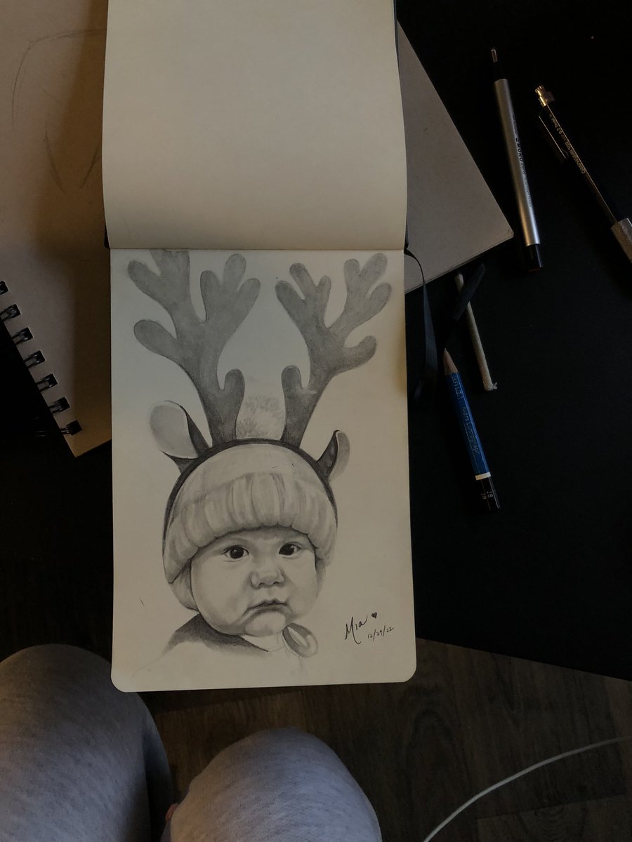 marywade_'s tweet photo. Sketch I did of my niece, Mia 🤍 https://t.co/ZN9JWPSzun