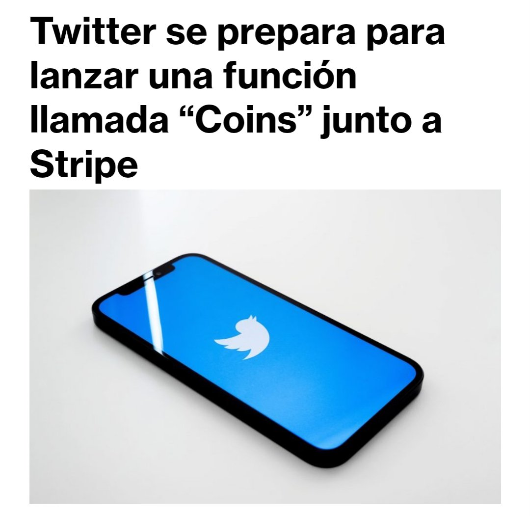 DiarioBitcoin's tweet image. Twitter se prepara para lanzar una función llamada &quot;Coins&quot; junto a Stripe  #Criptomonedas #Dogecoin #Empresas diariobitcoin.com/empresas/twitt…