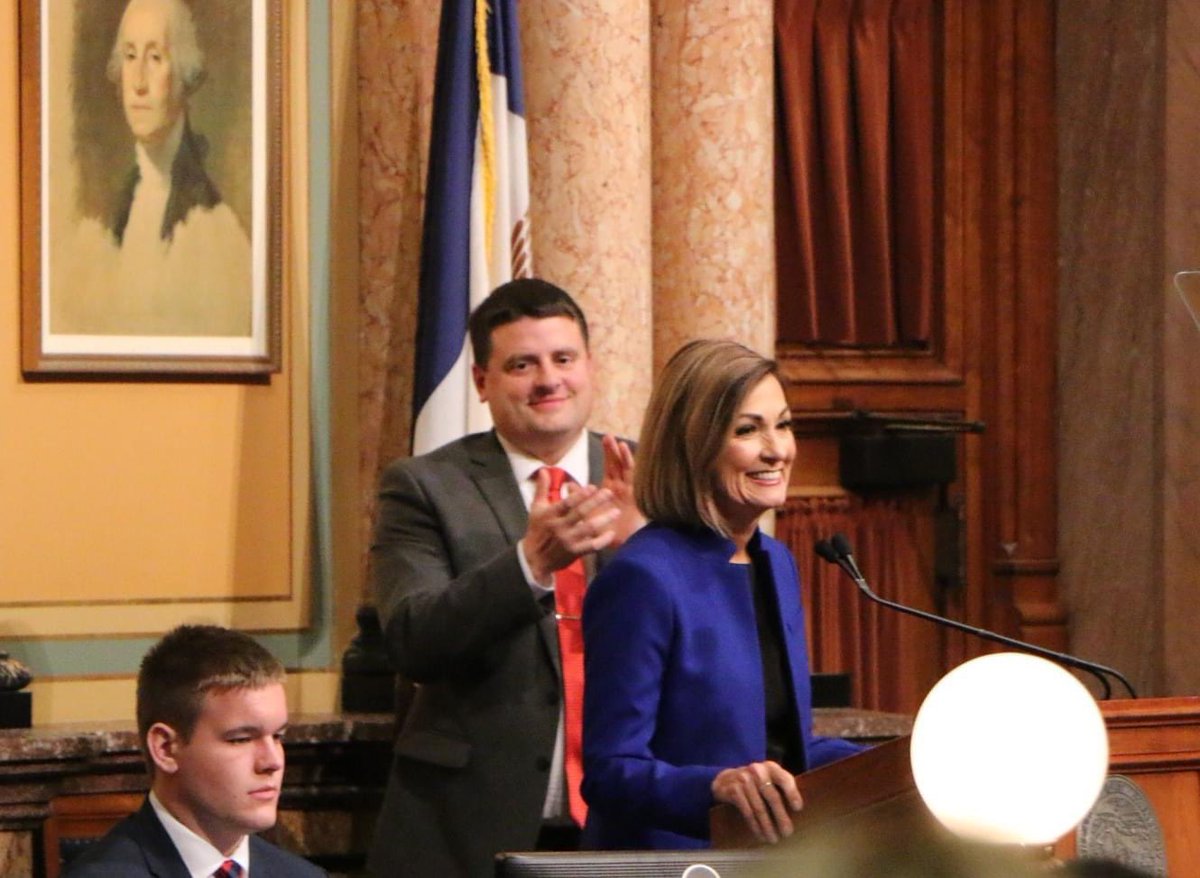 Tonight, @IAGovernor Reynolds outlined a vision for Iowa that fits well with @IAHouseGOP’s priorities for Session. We’re eager to get to work on conservative solutions to the priorities we hear consistently from Iowans like workforce, education, government spending and more.