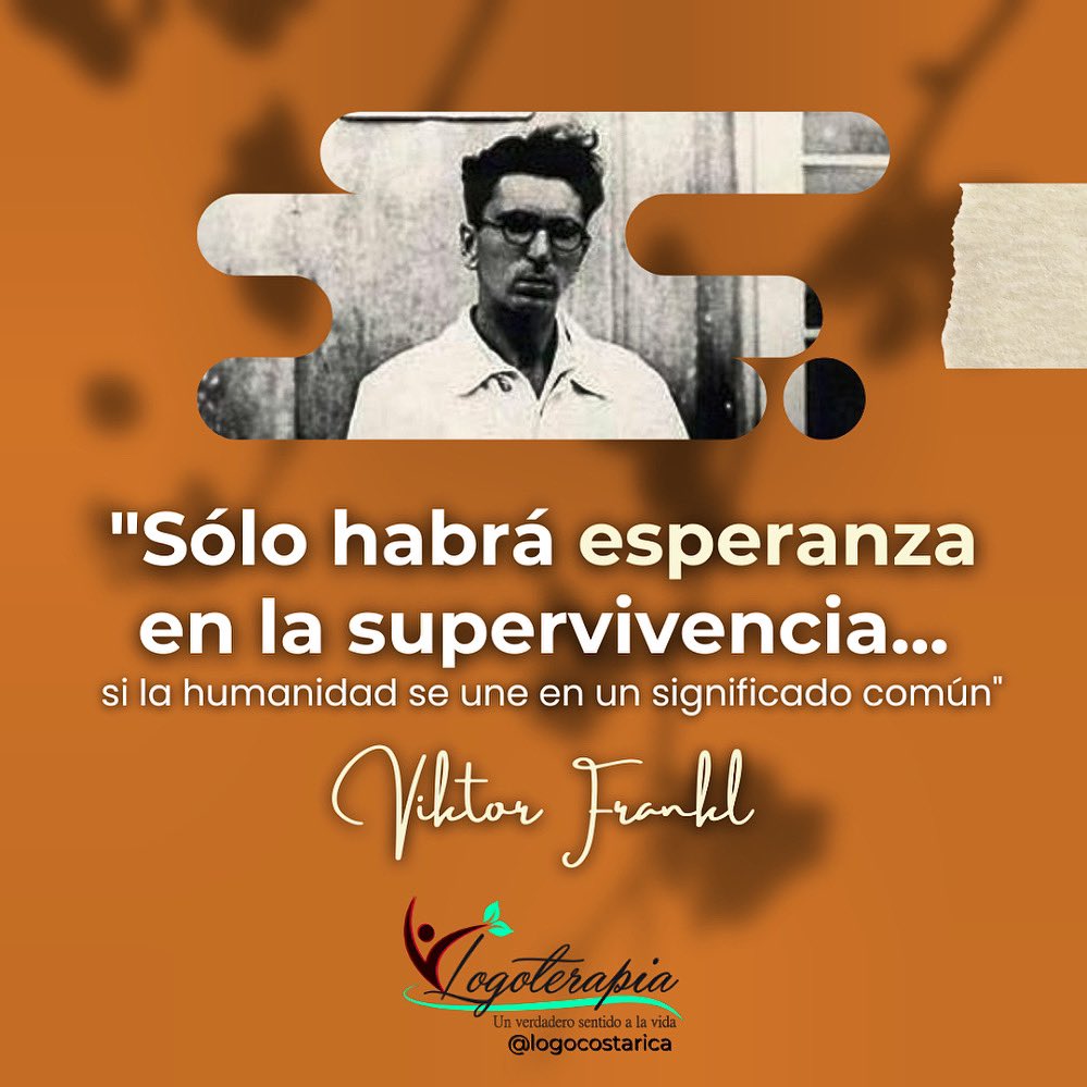 #MartesdeEsperanza 🕊 
👉🏻”No quiero perder esa mirada que me levanta cuando me caigo y me hace creer cuando desconfío”
-Viktor Frankl-

#Logoterapia #CostaRica #Psicología #salud #motivación #terapia #bienestar #saludmental #crecimientopersonal