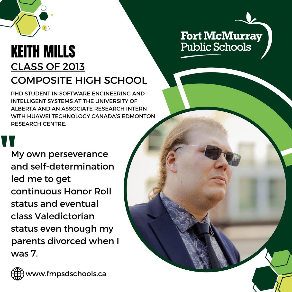 FMPSD's tweet image. Get inspired by our #FMPSD alumni and learn about their fantastic work!

Keith Mills, our first featured alum, is a 2013 @CompMinerTweets graduate.

Read all about his FMPSD journey here: bit.ly/3ZtNvj2

@annaleemerie @LindaMywaart 
#YMM #RMWB