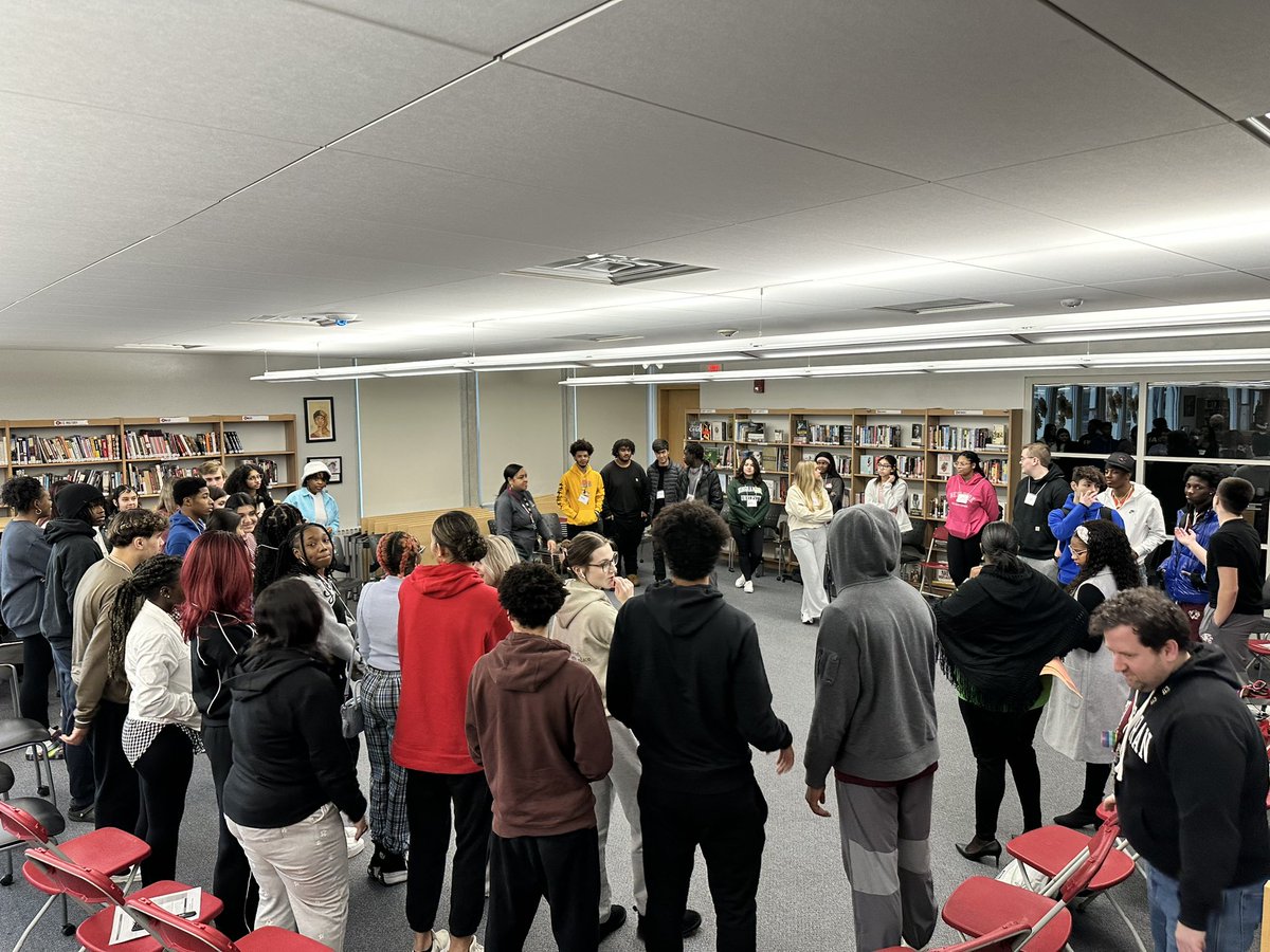Community Wide Dialogue to End Racism:Baker-Corcoran HS Exchange Session #2. Would You Rather Icebreaker to continue to build relationships with each other before the shadowing experience! <a href="/Bville_Bees/">Baldwinsville Bees</a> <a href="/SyracuseSchools/">Syracuse City School</a>