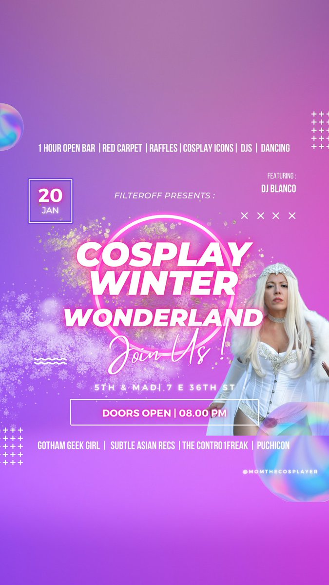 CosplayerMom's tweet image. Want free tickets for the Cosplay Winter Wonderland  Gala red carpet event??? Tap on my link and download the @GetFilterOff  app!!!  filteroff.onelink.me/fRr4/c24j7m69