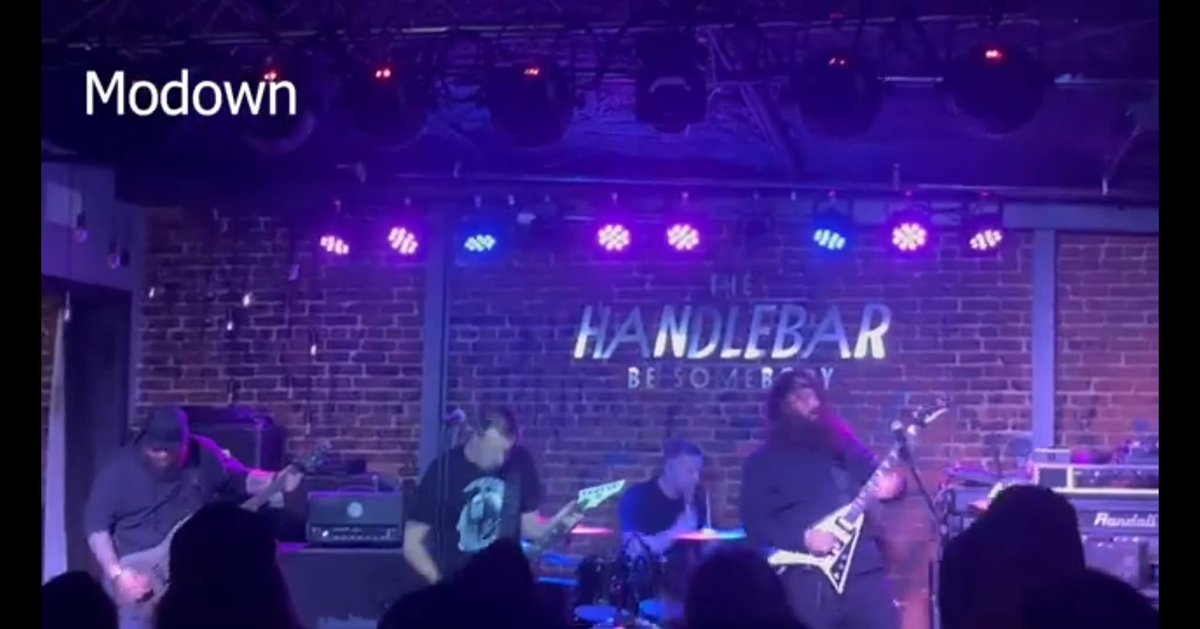 modownband's tweet photo. Go check out @TheMetalVlogger over on #youtube 
Show footage from @modownband @DREADMETALBAND #heraklieon and @Goatwhore_NOLA from #thehandlebar in #pensacola #florida https://t.co/ywYdBpimb5