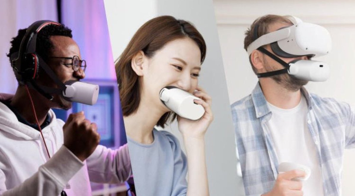 MovieHooligan's tweet photo. This is an actual "vr microphone" product being created to "prevent mic sound leaks" and I absolutely can't stop laughing https://t.co/6STuLBHpI3