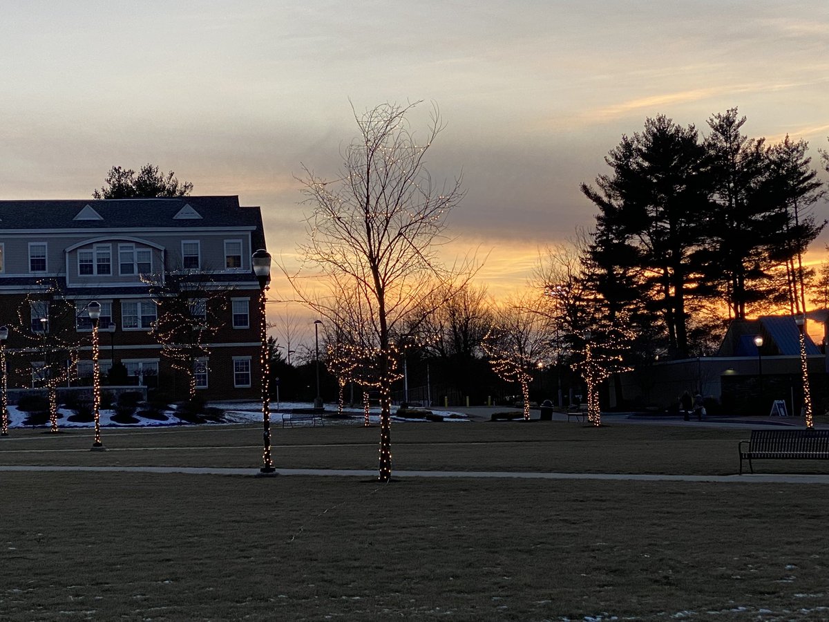 As another day of classes ends, we’re reminded of the beauty of campus at sunset.