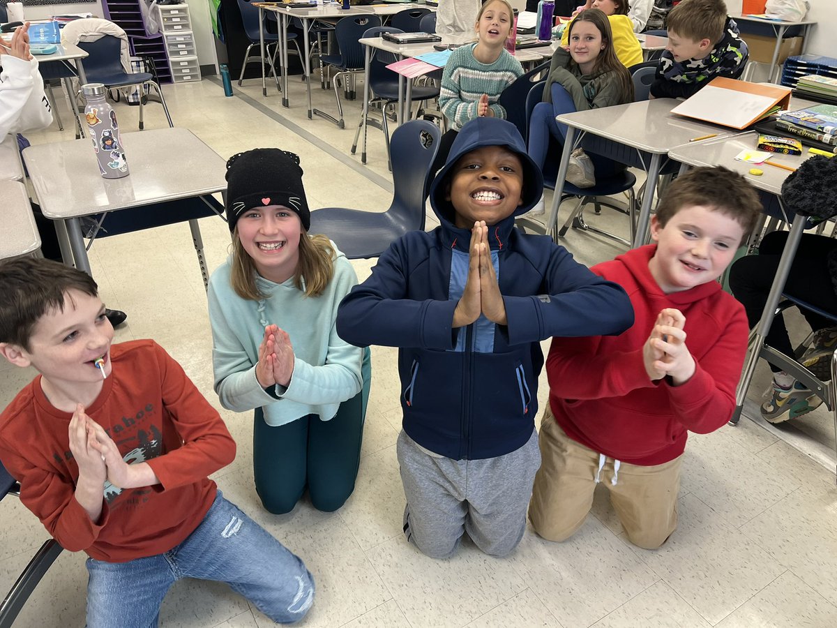 When your students get on their hands and knees (literally) and beg you to read “just one more!” chapter… you know you’ve chosen the right book! 💚💙<a href="/OldHundredES/">Old Hundred Elementary School</a> <a href="/tomrogersbook/">Tom Rogers</a>