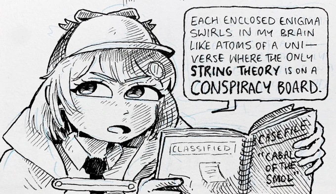 first ame doodle of the year [TOP SECRET] 😎 #ameliaRT 
