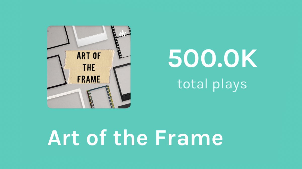 ProVideo's tweet photo. Huge milestone for the #ArtOfTheFramePodcast with 500k plays! Many hands helped make this happen including @editblog, @kwmcmillan, @glenngar, @RonDawson, @katiehinsen, @michaelkammes, @SteveHullfish &amp; @mjeppsen. Also thank YOU for listening! Check it out👇
https://t.co/k0zs9LLyeo https://t.co/0gdvBMSOrI