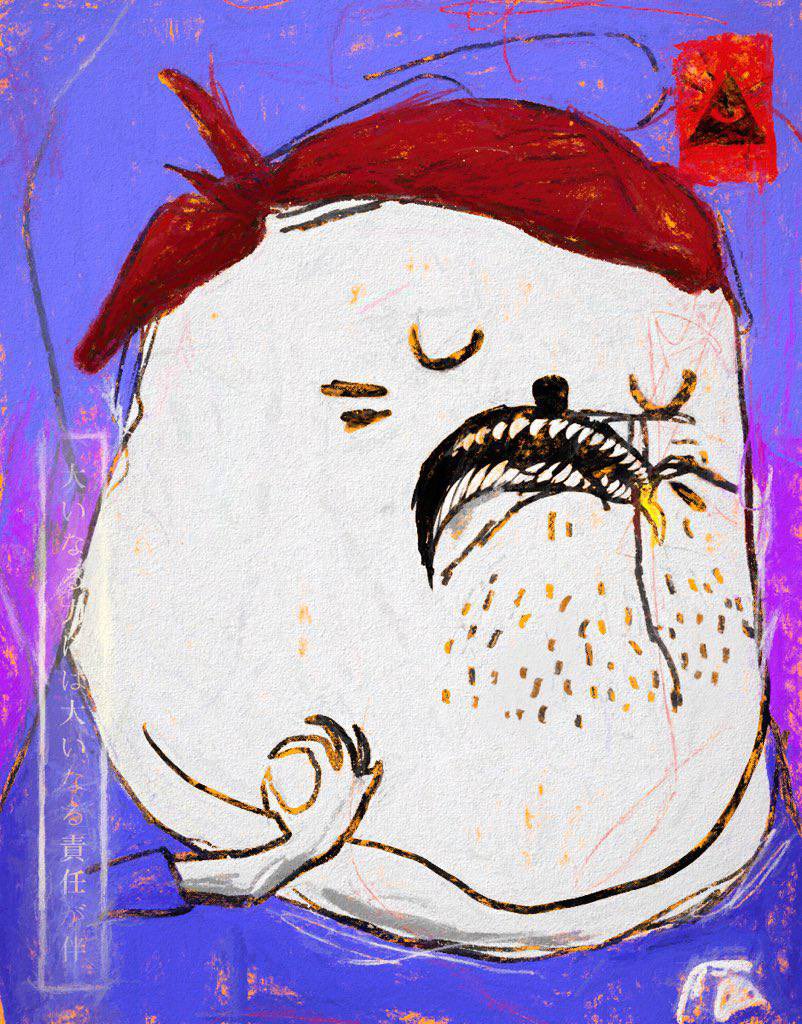 Monsuta_art's tweet photo. It only seems right to show this @daddytadams respect 🫡 

The banta and love you show the Web 3 community.. it’s only right to present your honorary Monsealta 😈 https://t.co/oHPxffYxuv