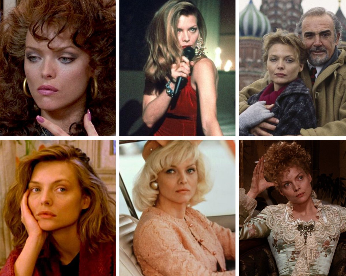 Michelle Pfeiffer has been nominated for 8 Golden Globes including this stretch of 6 consecutive (1989-1994)
