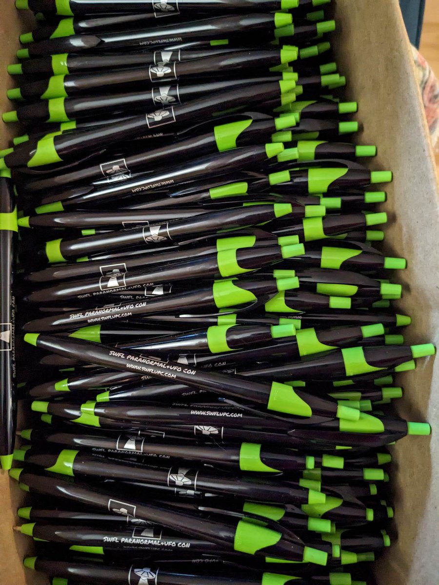 swflufoconferen's tweet photo. Programming guides &amp; pens will be at the check in table! Can't wait to see everyone at SWFL Paranormal &amp; UFO Con 2023! https://t.co/pvSPu855SL