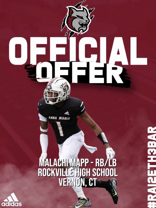 Mappmalachi05's tweet photo. thank god for this opportunity after a great conversation with @MikeAlessandra i am blessed to receive another offer from @AMCAT_Football @TheRockFootball 🙏🏾 https://t.co/XpY9Foa4m4