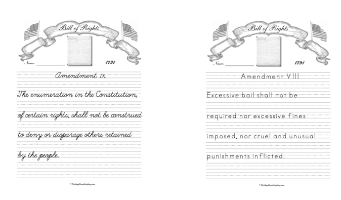 #Teach your children the Bill of #Rights, one of our Constitution’s most important set of Amendments, along with the Preamble to the #Constitution and Pledge of Allegiance - #History #homeschooling #teaching 

heritagegroveacademy.com/history-handwr…