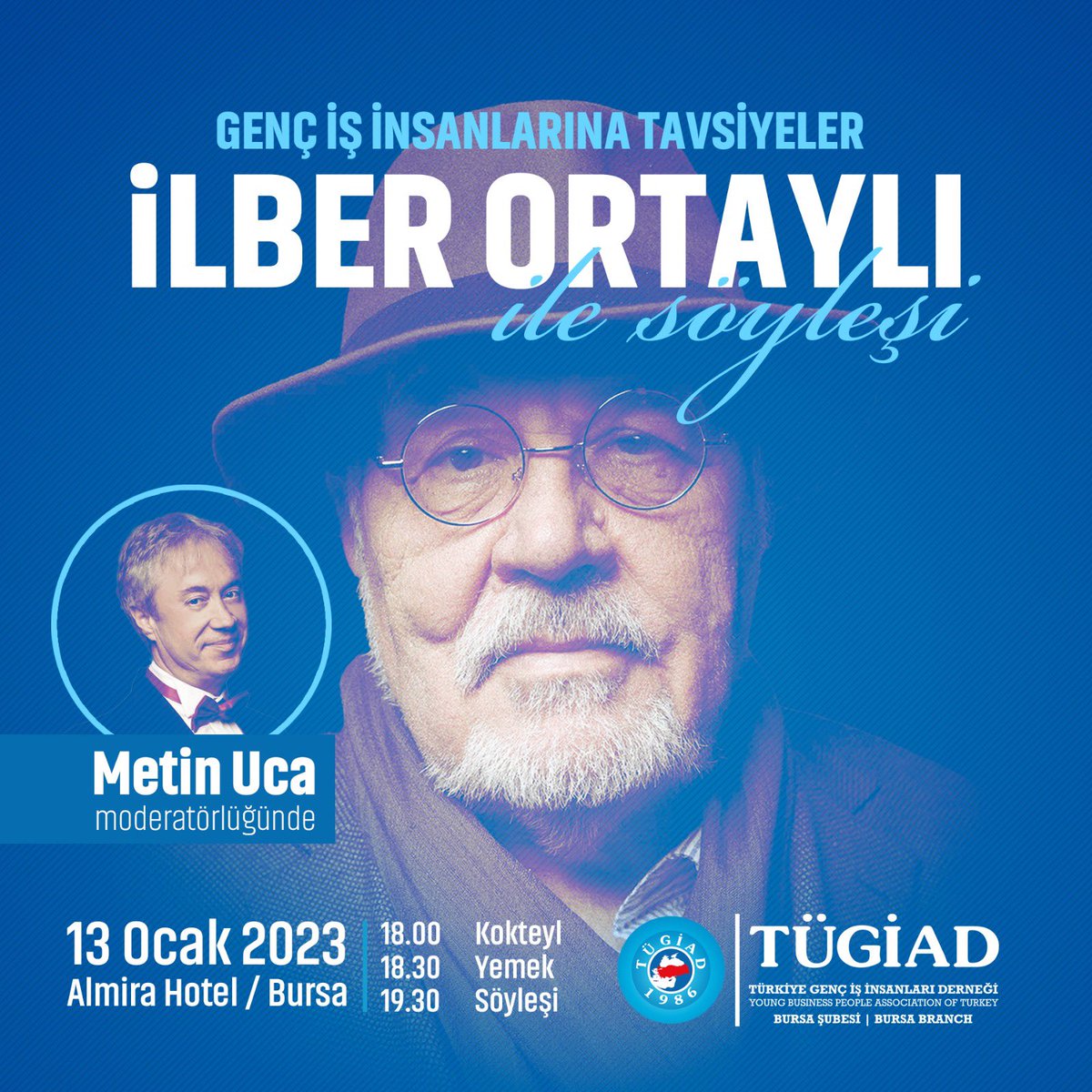 Değerli Hocamız İlber Ortaylı’dan TÜGİAD Bursa üyelerine tavsiyeler. Metin Uca moderatörlüğünde. @ILBERORTAYLIGSU @MetinUca