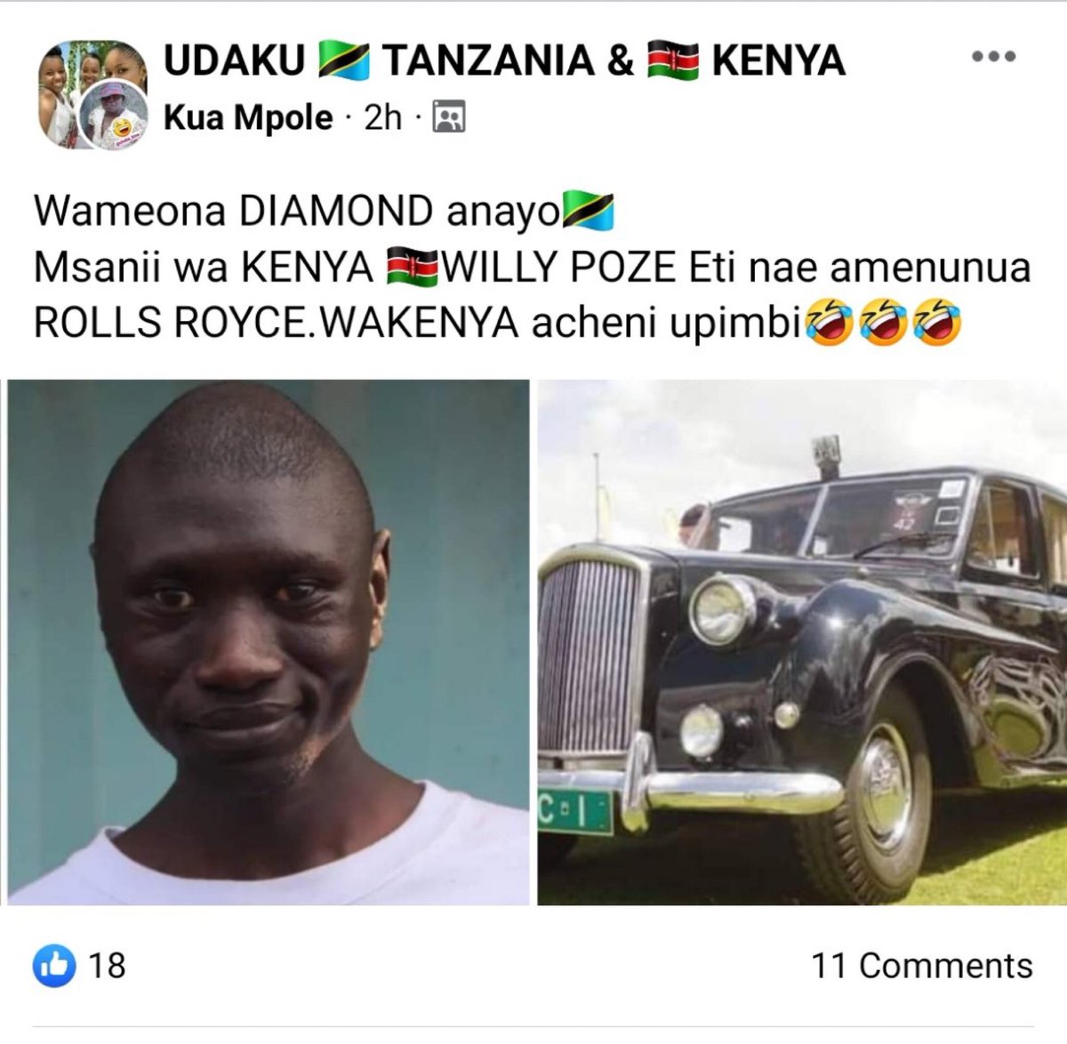 Tanzania wanasema uyu ndie Willy Paul 😀😀