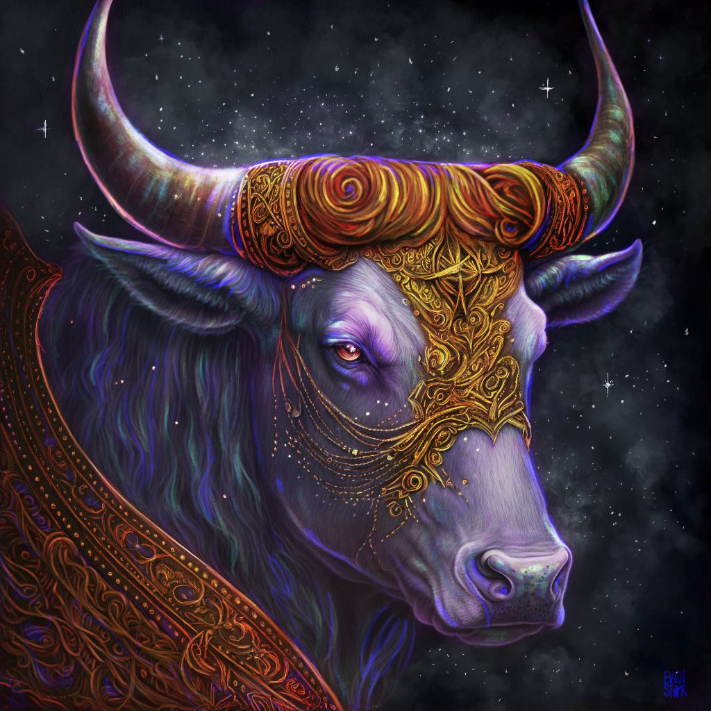 chelseaevenstar's tweet photo. gm! Who’s ready for a bull run!

This is a new style I've been playing with. I generated the bull using Al and then painted over the entire thing in procreate. So fun!

Thinking about doing a small, affordable collection of Lucky Bulls if there’s any interest? Should I? https://t.co/f7uLhhYjgK