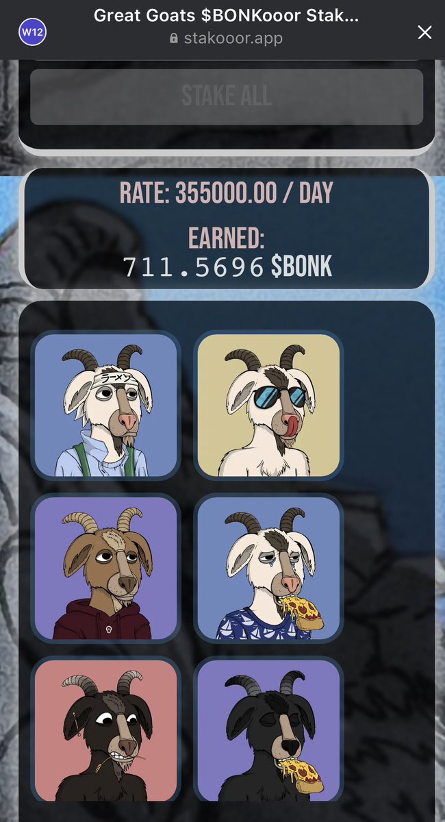GreatGoatsGold's tweet photo. @GreatGoatsNFT Earn $BONK and $GOAT from GreatGoats Dual staking #GOATISH 📈

@bonk_inu 🐕🤝🐐 https://t.co/tau7GeR47U