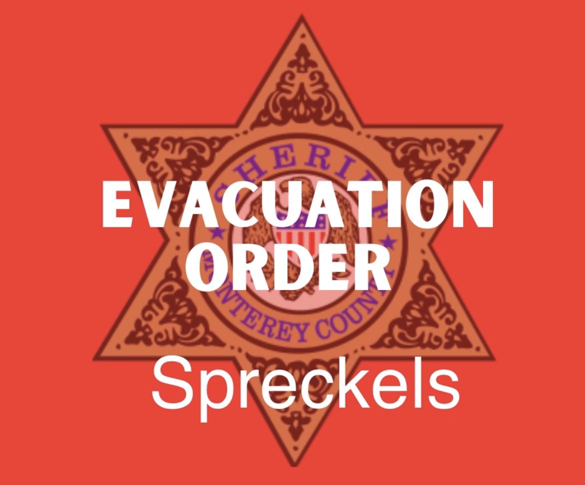 Monterey Co Sheriff on Twitter "Evacuation Warnings have been upgraded